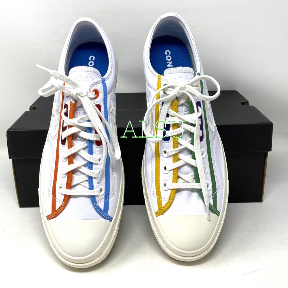 Converse Star Player Leather White Men’s Sneakers - Picture 4 of 10